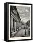 A Street in Hong Kong-null-Framed Stretched Canvas