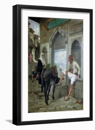 A Street in Istanbul, 1883-Edouard Debat-Ponsan-Framed Giclee Print