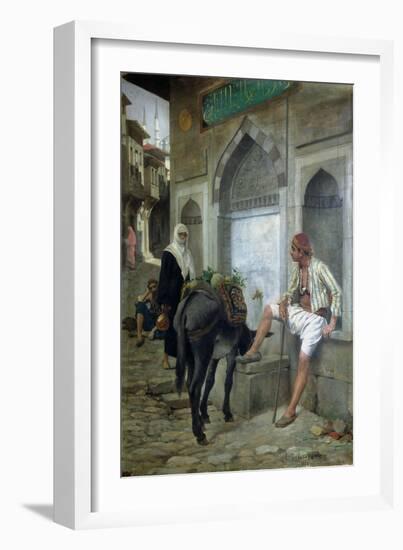 A Street in Istanbul, 1883-Edouard Debat-Ponsan-Framed Giclee Print