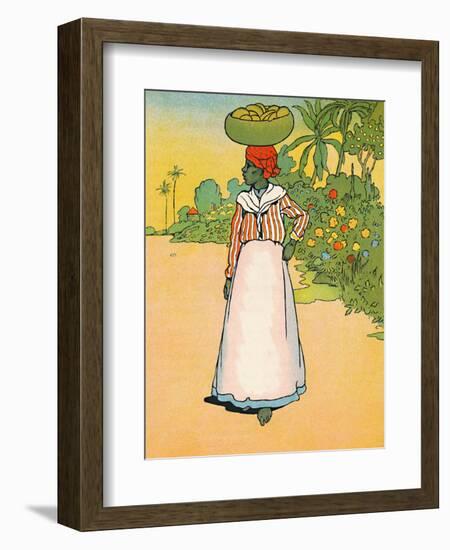 'A Street in Jamaica', 1912-Charles Robinson-Framed Giclee Print