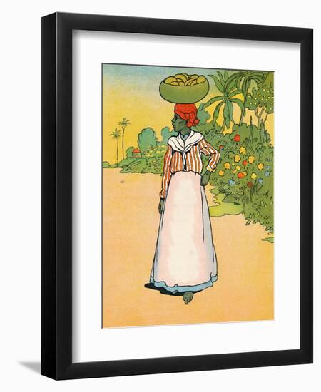 'A Street in Jamaica', 1912-Charles Robinson-Framed Giclee Print