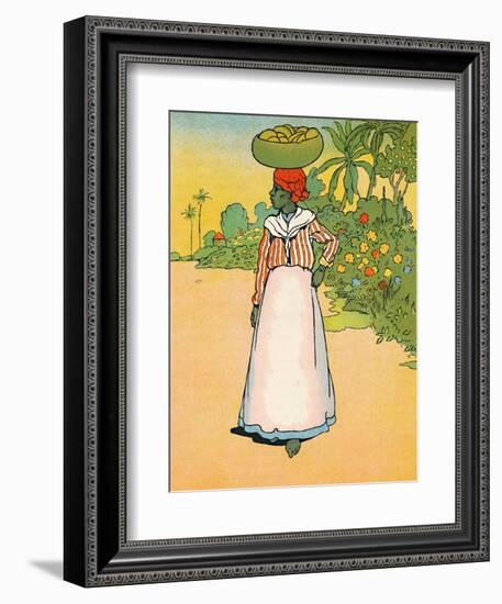 'A Street in Jamaica', 1912-Charles Robinson-Framed Giclee Print