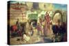 A Street in Jerusalem, 1867-William J. Webbe Or Webb-Stretched Canvas