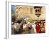 A Street in Jodphur, India-Edwin Lord Weeks-Framed Giclee Print