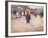 A Street in Kioto-Mortimer Ludington Menpes-Framed Giclee Print
