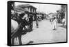 A Street in Mumbai (Bomba), India, C1918-null-Framed Stretched Canvas