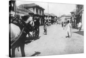 A Street in Mumbai (Bomba), India, C1918-null-Stretched Canvas