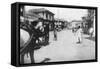 A Street in Mumbai (Bomba), India, C1918-null-Framed Stretched Canvas