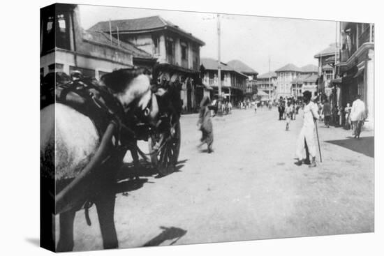 A Street in Mumbai (Bomba), India, C1918-null-Stretched Canvas