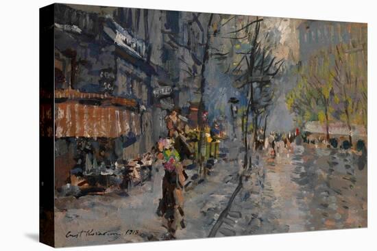 A Street in Paris, 1918-Konstantin Alexeyevich Korovin-Stretched Canvas