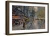 A Street in Paris, 1918-Konstantin Alexeyevich Korovin-Framed Giclee Print