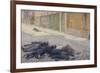 A Street in Paris in May 1871, 1903-1905-Maximilien Luce-Framed Giclee Print