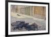 A Street in Paris in May 1871, 1903-1905-Maximilien Luce-Framed Giclee Print