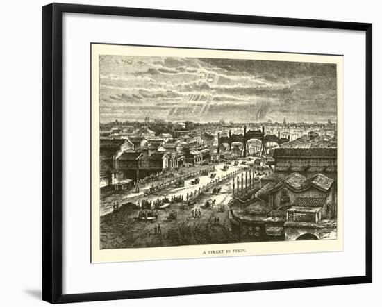 A Street in Pekin-null-Framed Giclee Print