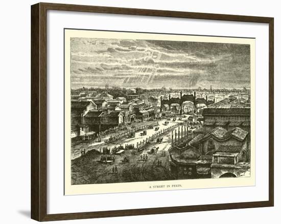 A Street in Pekin-null-Framed Giclee Print