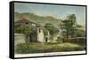 A Street in Roseau, Dominica, C1880-Pann-Framed Stretched Canvas