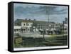 A Street in Salt Lake City, Utah, USA, C1880-null-Framed Stretched Canvas