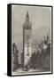 A Street in Seville, Spain, the Giralda-Samuel Read-Framed Stretched Canvas