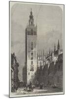 A Street in Seville, Spain, the Giralda-Samuel Read-Mounted Giclee Print