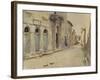 A Street in Spain (Watercolour over Graphite with Touches of Bodycolour)-John Singer Sargent-Framed Giclee Print