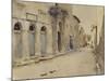 A Street in Spain (Watercolour over Graphite with Touches of Bodycolour)-John Singer Sargent-Mounted Giclee Print