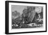 A Street in Strasbourg during the Bombardment. See Page 731.-null-Framed Giclee Print