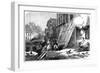 A Street in Strasbourg During the Siege and Bombardment, Franco-Prussian War, 1870-null-Framed Giclee Print