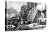 A Street in Strasbourg During the Siege and Bombardment, Franco-Prussian War, 1870-null-Stretched Canvas