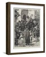 A Street in Tangier-William Heysham Overend-Framed Giclee Print