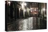 A Street in the Old Town of Warsaw-fotorince-Stretched Canvas
