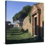A Street in the Roman Port of Ostia-CM Dixon-Stretched Canvas