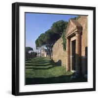 A Street in the Roman Port of Ostia-CM Dixon-Framed Photographic Print