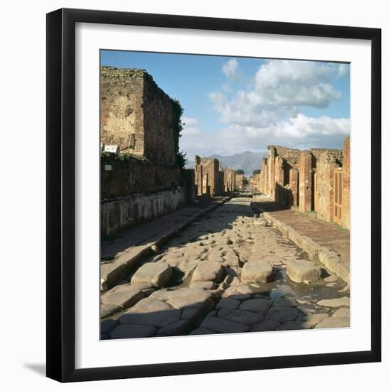 A Street in the Roman Town of Pompeii, 1st Century-CM Dixon-Framed Photographic Print
