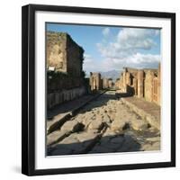 A Street in the Roman Town of Pompeii, 1st Century-CM Dixon-Framed Photographic Print