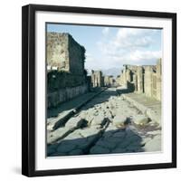 A Street in the Roman Town of Pompeii, Italy-CM Dixon-Framed Premium Photographic Print