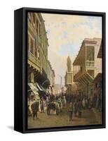 A Street in Tiflis-Pyotr Petrovich Vereshchagin-Framed Stretched Canvas