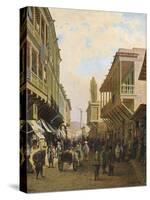 A Street in Tiflis-Pyotr Petrovich Vereshchagin-Stretched Canvas