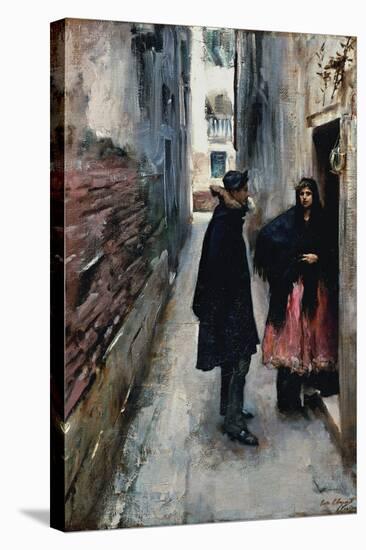 A Street in Venice-John Singer Sargent-Stretched Canvas