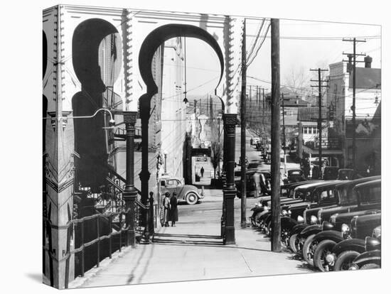 A street in Vicksburg, Mississippi, 1936-Walker Evans-Stretched Canvas