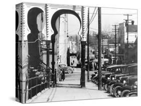 A street in Vicksburg, Mississippi, 1936-Walker Evans-Stretched Canvas