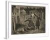 A Street in Whitechapel: the Last Crime of Jack the Ripper, from 'Le Petit Parisien', 1891-Beltrand and Clair-Guyot, E. Dete-Framed Giclee Print