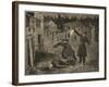 A Street in Whitechapel: the Last Crime of Jack the Ripper, from 'Le Petit Parisien', 1891-Beltrand and Clair-Guyot, E. Dete-Framed Giclee Print