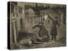 A Street in Whitechapel: the Last Crime of Jack the Ripper, from 'Le Petit Parisien', 1891-Beltrand and Clair-Guyot, E. Dete-Stretched Canvas