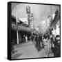 A Street in Yokohama, Japan, 1900s-null-Framed Stretched Canvas