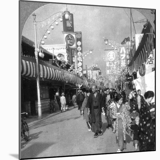 A Street in Yokohama, Japan, 1900s-null-Mounted Photographic Print