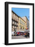 A street market in Milan, Lombardy, Italy, Europe-Alexandre Rotenberg-Framed Photographic Print