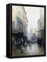 A Street Market, Paris, France-Victor Gabriel Gilbert-Framed Stretched Canvas