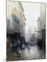 A Street Market, Paris, France-Victor Gabriel Gilbert-Mounted Giclee Print