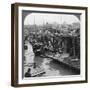 A Street of 'Flower Boats, Canton, China, 1900-Underwood & Underwood-Framed Photographic Print