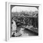 A Street of 'Flower Boats, Canton, China, 1900-Underwood & Underwood-Framed Photographic Print